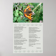 Butterfly Motivational Desiderata Poster at Zazzle