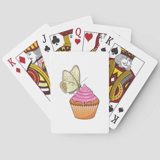 Butterfly Muffin Poker Cards (Back)