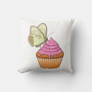 Butterfly Muffin Throw Pillow