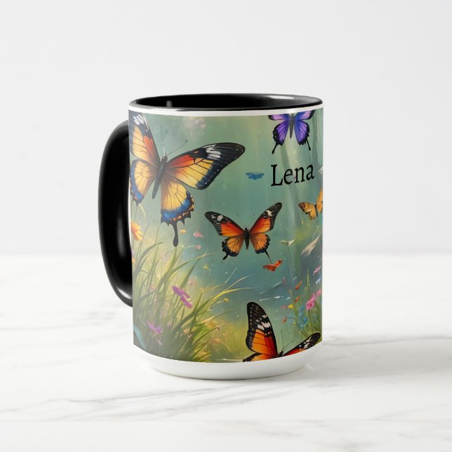 Butterfly Mug Misty Haven (Front Left)