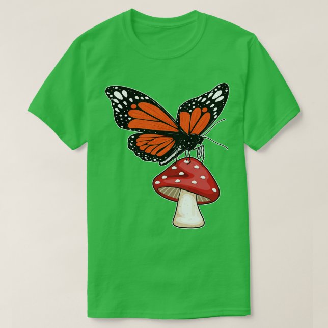 Butterfly Mushroom T-Shirt (Design Front)