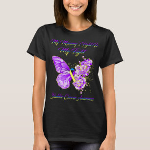 Butterfly My Mommy’s Fight Is My Fight Bladder T-Shirt