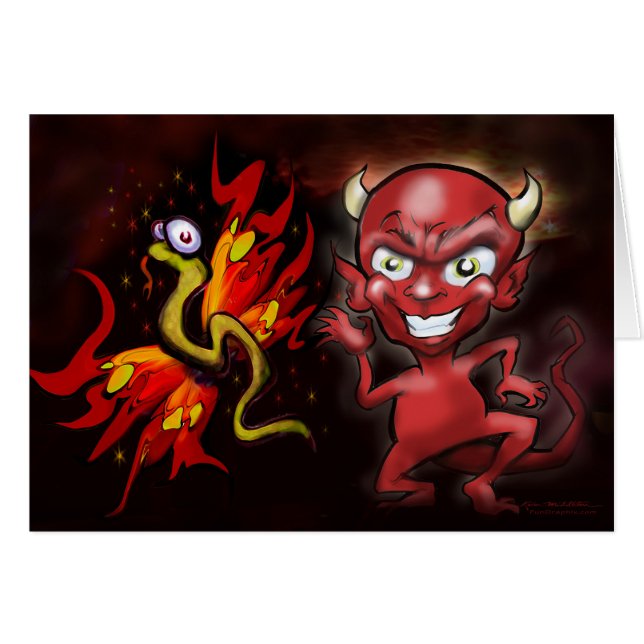 Butterfly n  Demon Cards (Front Horizontal)