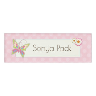 butterfly name tags zazzle