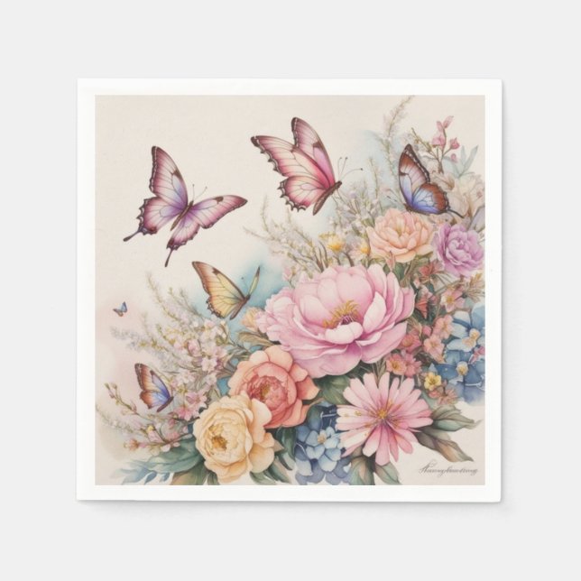 Butterfly  napkins (Front)
