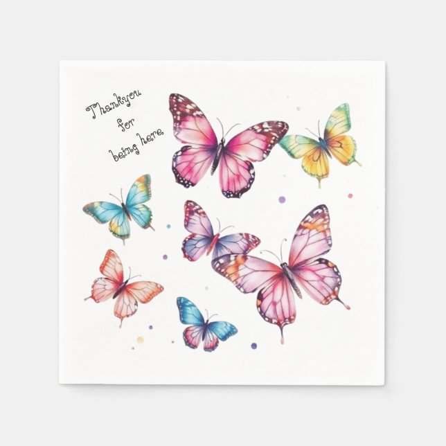 Butterfly  napkins (Front)
