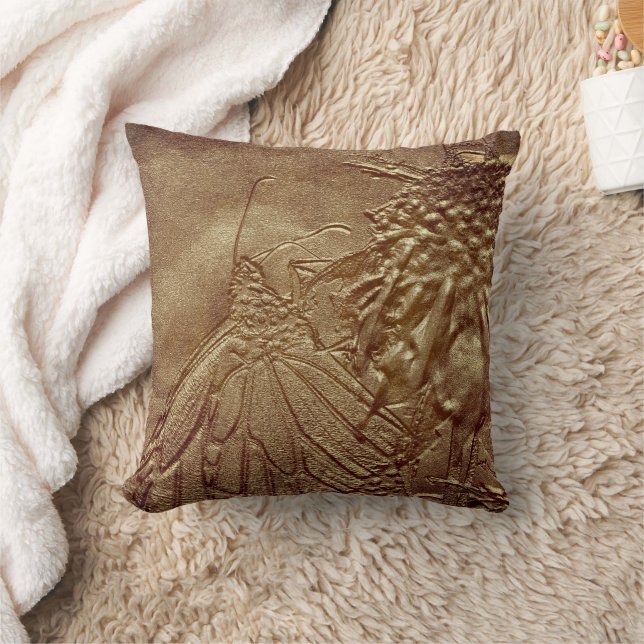 Butterfly Nature Art Throw Pillow (Blanket)