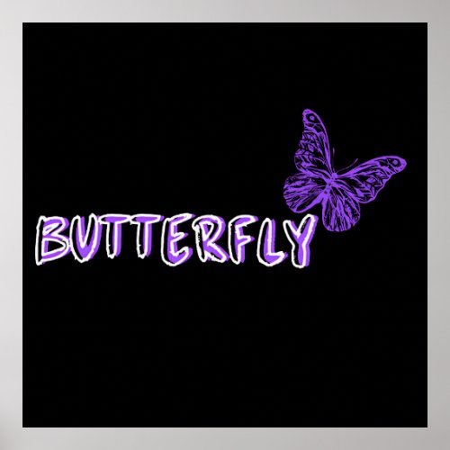 Butterfly nature lover  poster