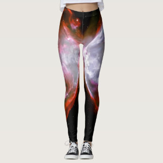 Butterfly Nebula space crew Exercise Leggings