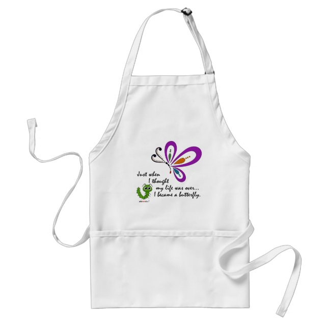 Butterfly New Beginning Adult Apron (Front)
