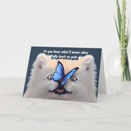BUTTERFLY NOSE THINKING OF YOU CARD
