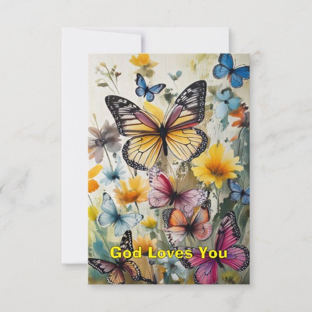 Butterfly Note Card (Front)