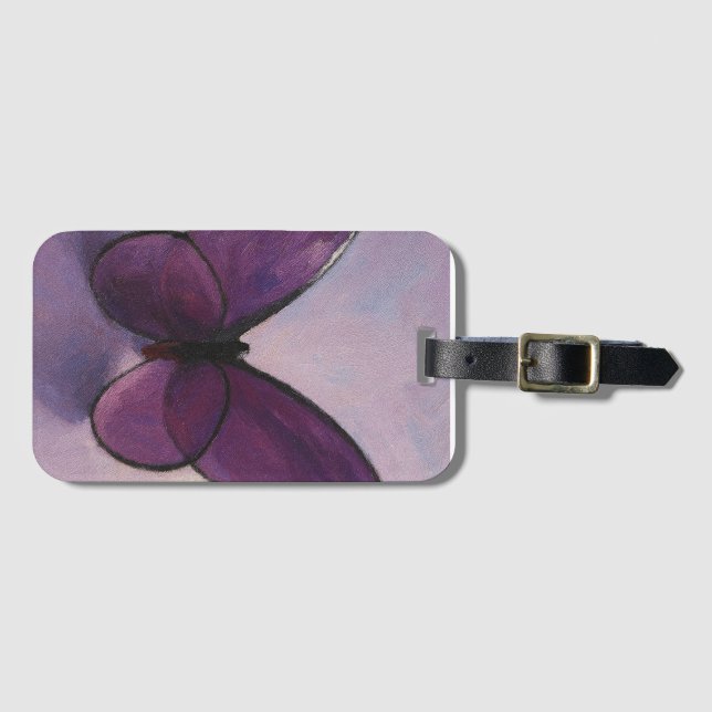 Butterfly Notebook Luggage Tag (Front Horizontal)