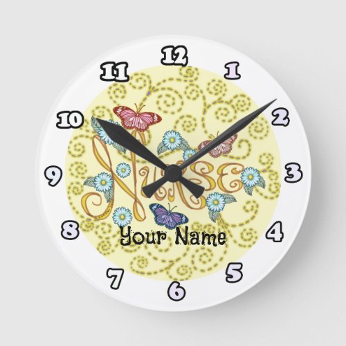 Butterfly Nurse clock