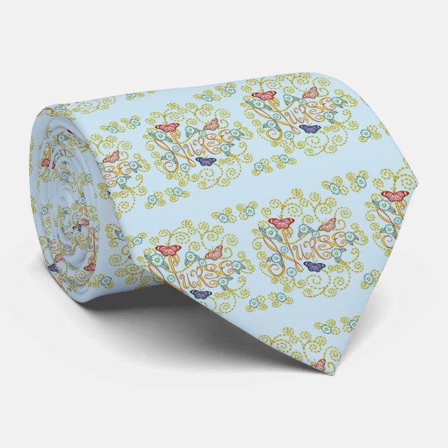 Butterfly Nurse Neck Tie (Rolled)