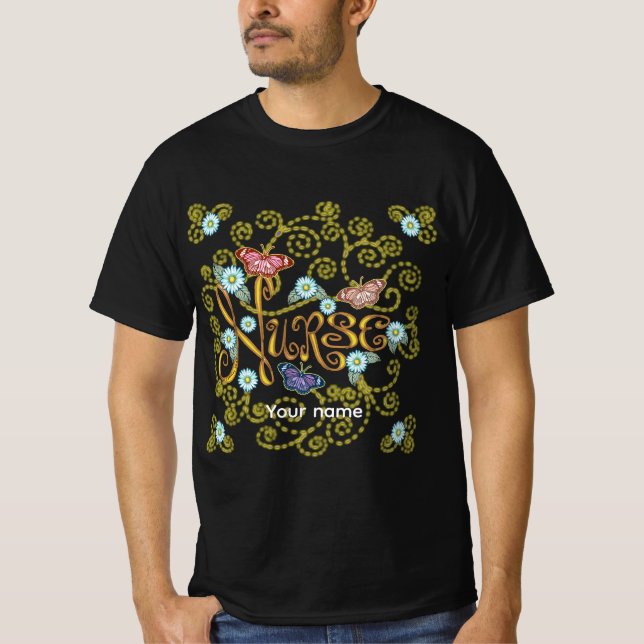 Butterfly Nurse t-shirt (Front)