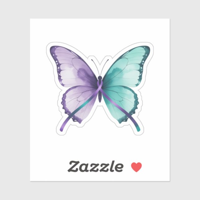 Butterfly of Hope – Suicide Prevention  Sticker (Sheet)