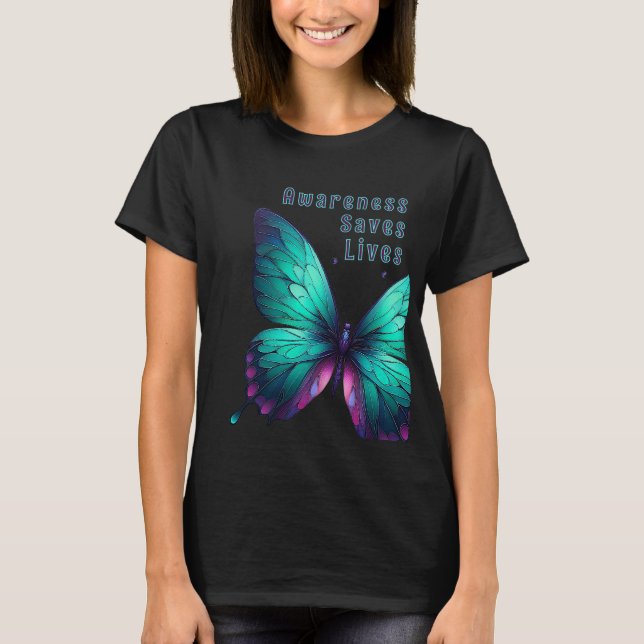 Butterfly of Hope – Suicide Prevention T-Shirt (Front)