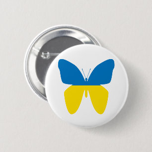 Butterfly of Ukraine Button