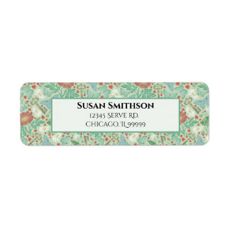 Butterfly Old Key Daisy Steampunk Return Address Label