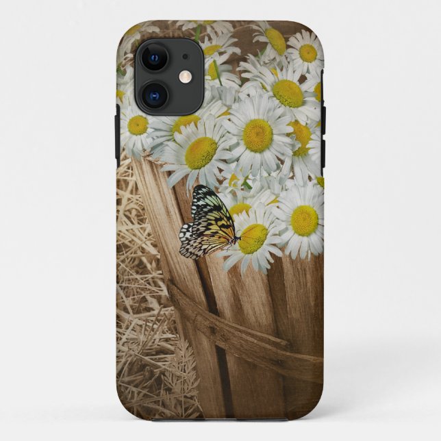 Butterfly on Daisy Case-Mate iPhone Case (Back)