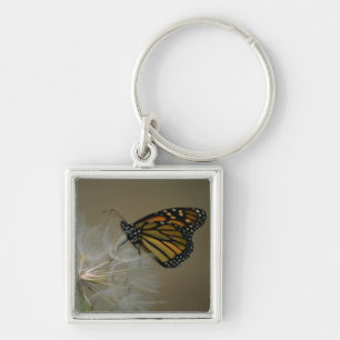 Butterfly on dandelion keychain
