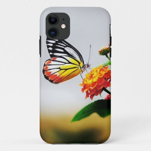 Butterfly on Flower iPhone Case