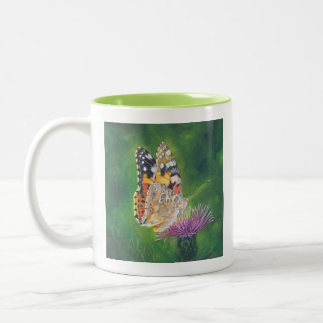 Butterfly on Flower Mug (Left)