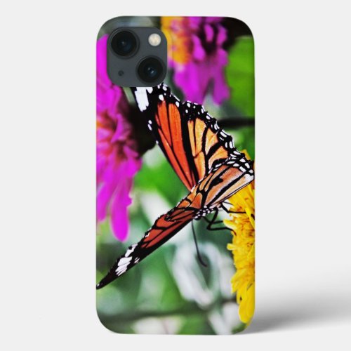 Butterfly on Flowers 2 iPhone 13 Case