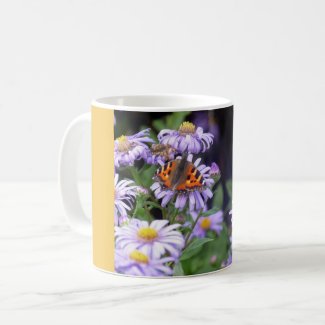 Butterfly On Flowers Mug