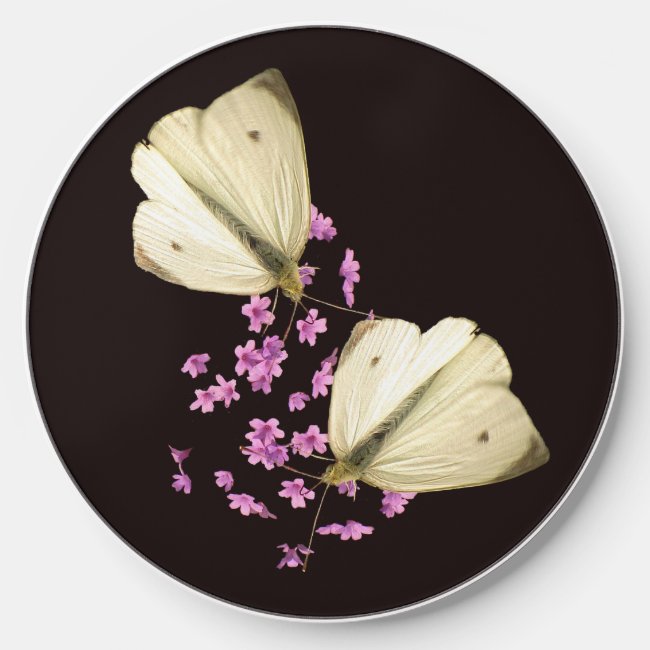 Butterfly on Flowers Wireless Charger