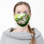 Butterfly on Jasmine Tropical Nature Photography Adult Cloth Face Mask