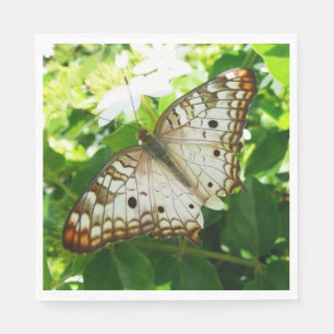 Butterfly on Jasmine Tropical Nature Photography Napkins