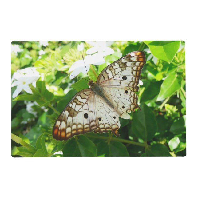 Butterfly on Jasmine Tropical Nature Photography Placemat (Front)