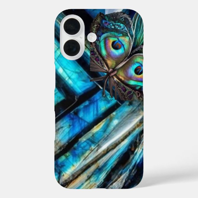 Butterfly on labradorite Case-Mate iPhone case (Back)