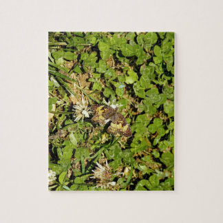 Butterfly on Leaves Jigsaw Puzzle