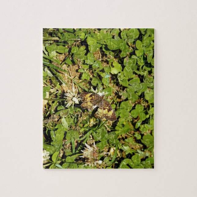Butterfly on Leaves Jigsaw Puzzle (Vertical)