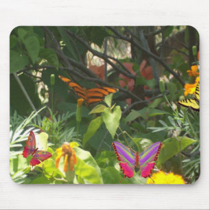 Butterfly On Leaves Mousepad