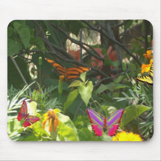 Butterfly On Leaves Mousepad