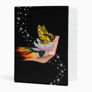 Butterfly on Lotus Bloom Mini Binder