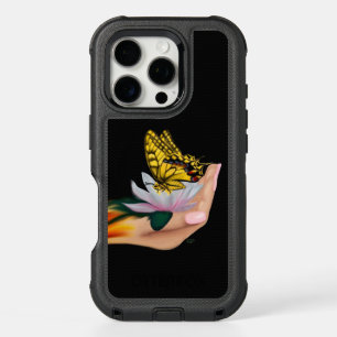 Butterfly on Lotus Bloom iPhone 16 Pro Case