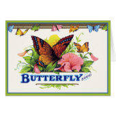 Butterfly on Petunias (Front Horizontal)
