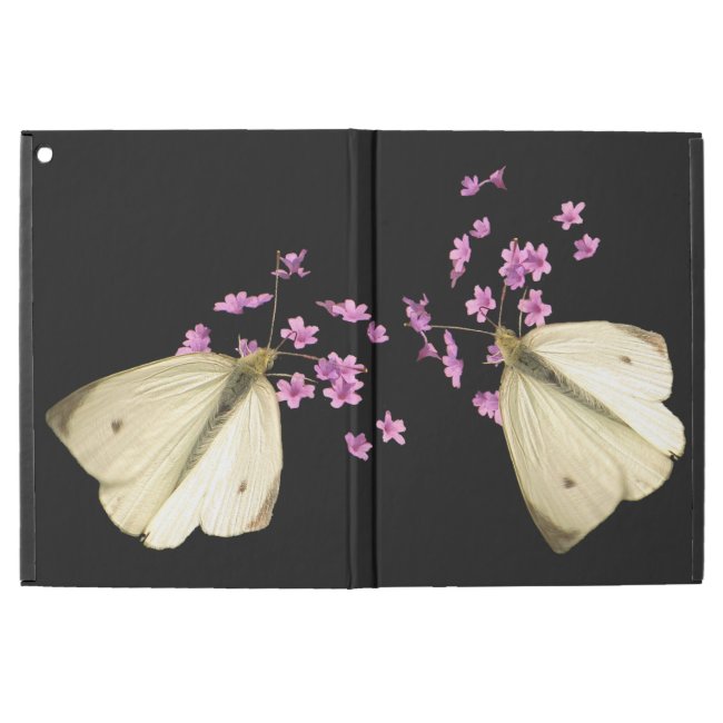 Butterfly on Pink Flowers iPad Pro Case