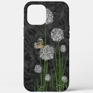 Butterfly on Puff Flower iPhone 12 Pro Max Case