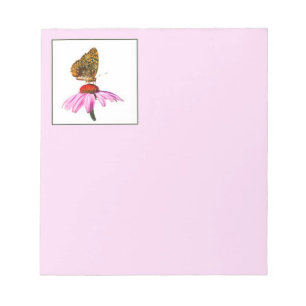 Butterfly On Purple Coneflower Notepad