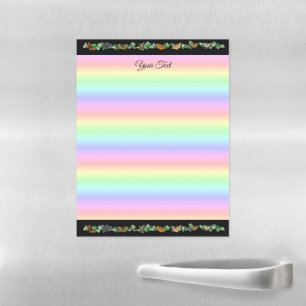 Butterfly on Rainbow Magnetic Dry Erase Sheet