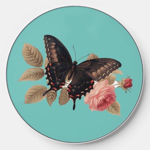 Butterfly On Roses Wireless Charger