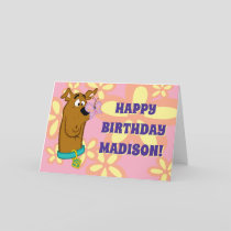 Butterfly On Scooby-Doo's Nose Card