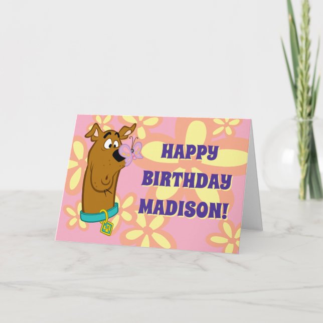 Butterfly On Scooby-Doo's Nose Card (Front)