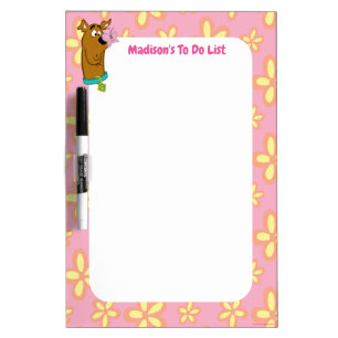 Butterfly On Scooby-Doo's Nose Dry Erase Board